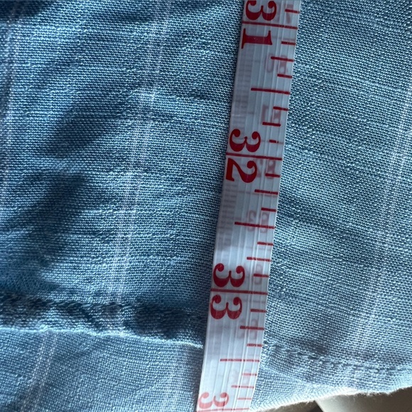 NWT Ladies XL American Eagle TIE BACK Light Blue Stripe Shirt - Picture 13 of 15